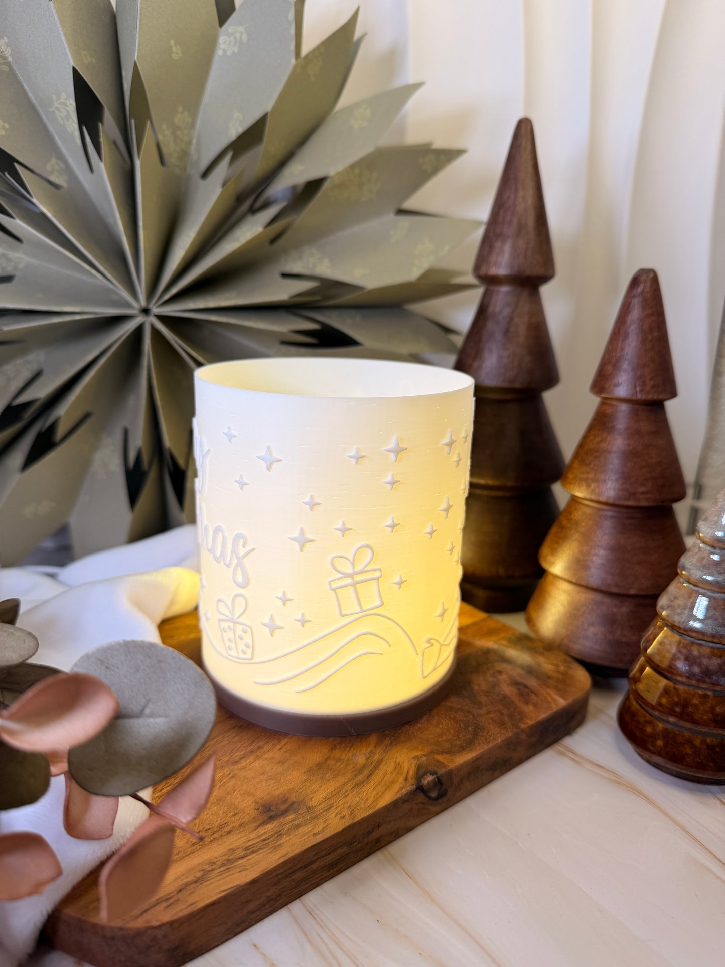 3D-Druckdatei - Windlicht - Rentier Rudoph