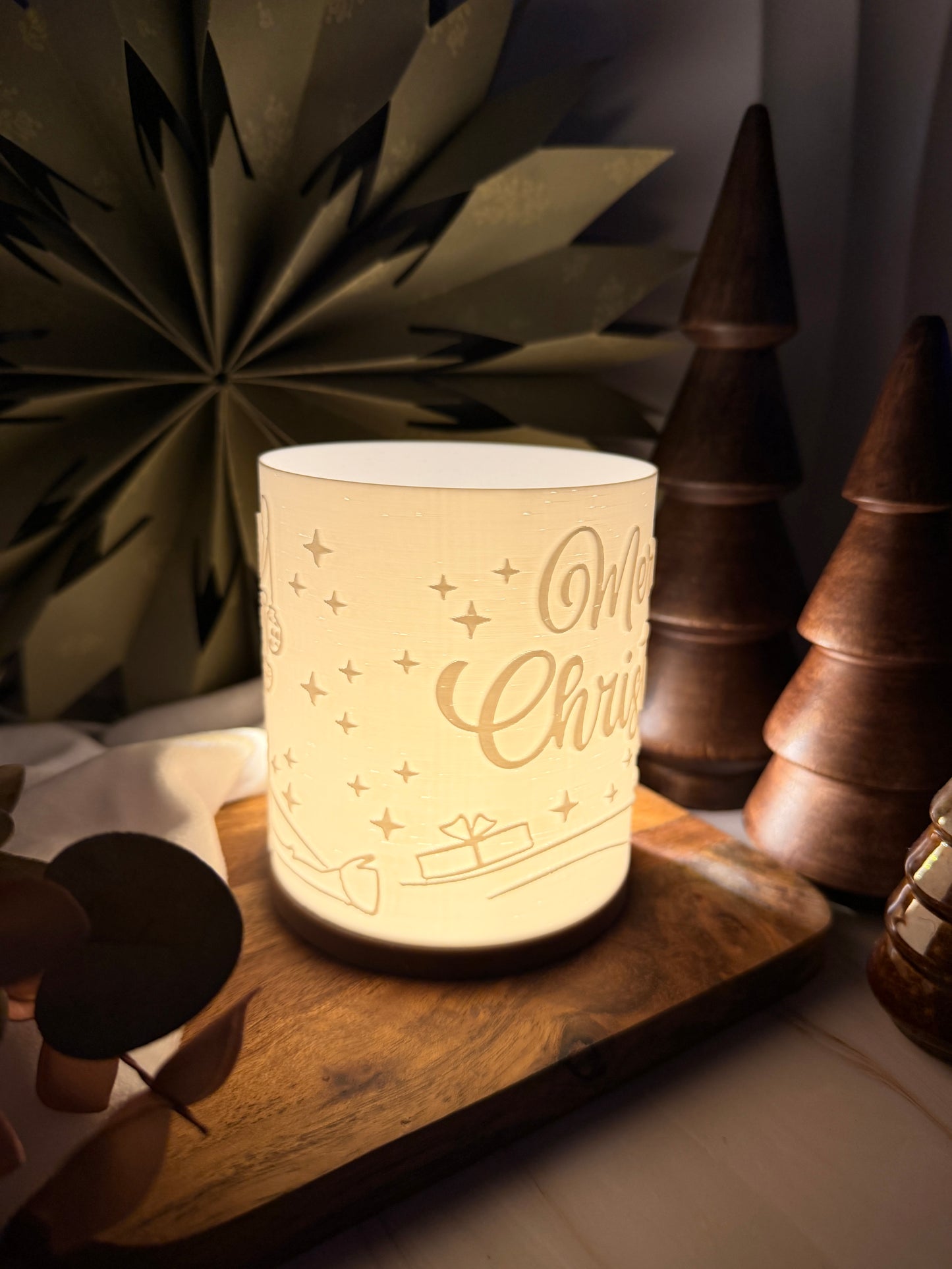 3D-Druckdatei - Windlicht - Rentier Rudoph