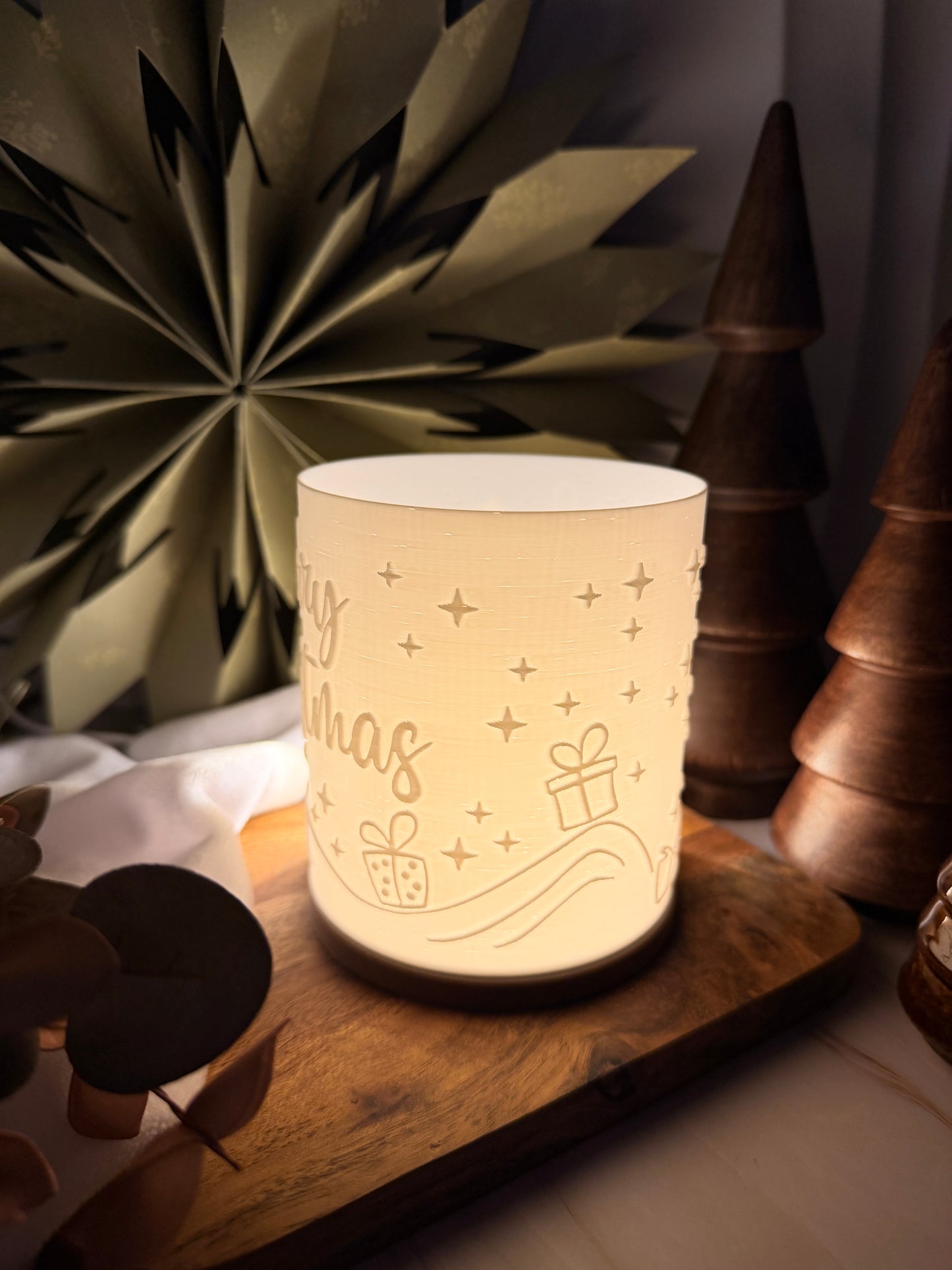 3D-Druckdatei - Windlicht - Rentier Rudoph