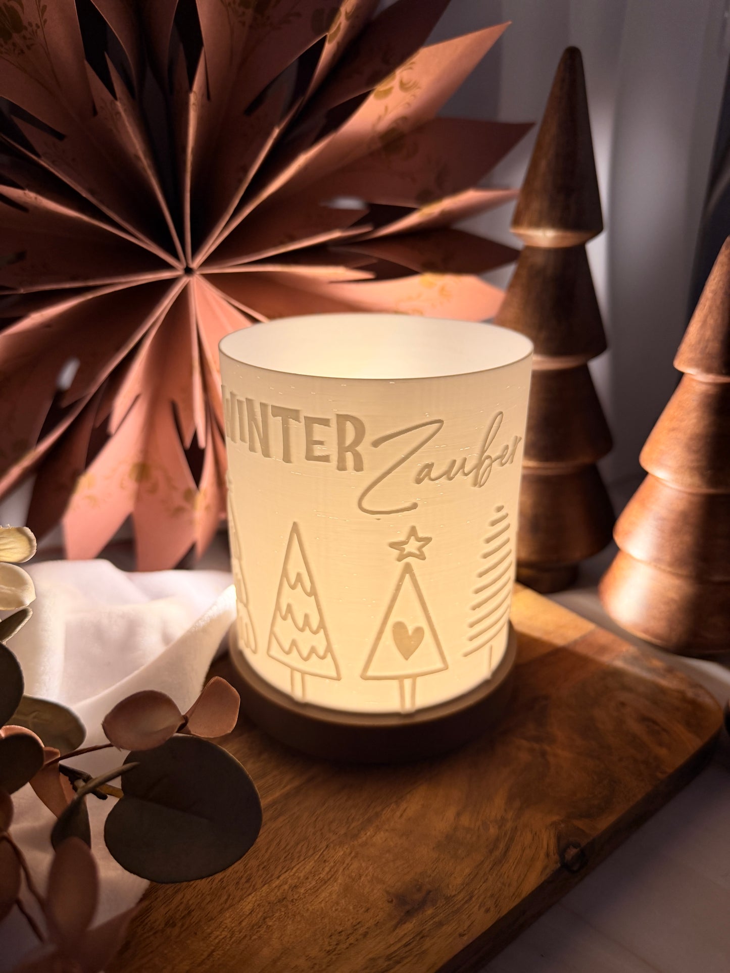 3D-Druckdatei - Windlicht - Winterzauber