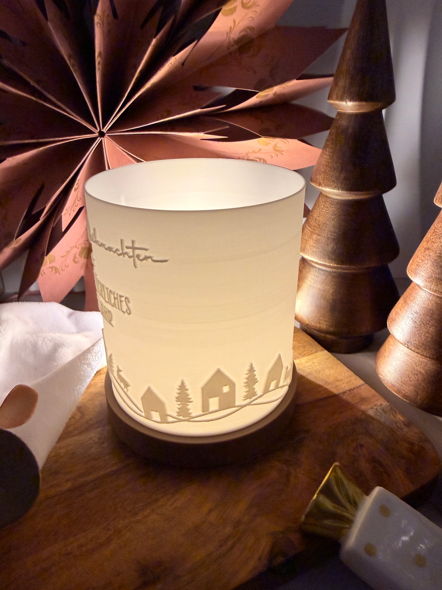 3D-Druckdatei - Windlicht - fröhliche Weihnachten