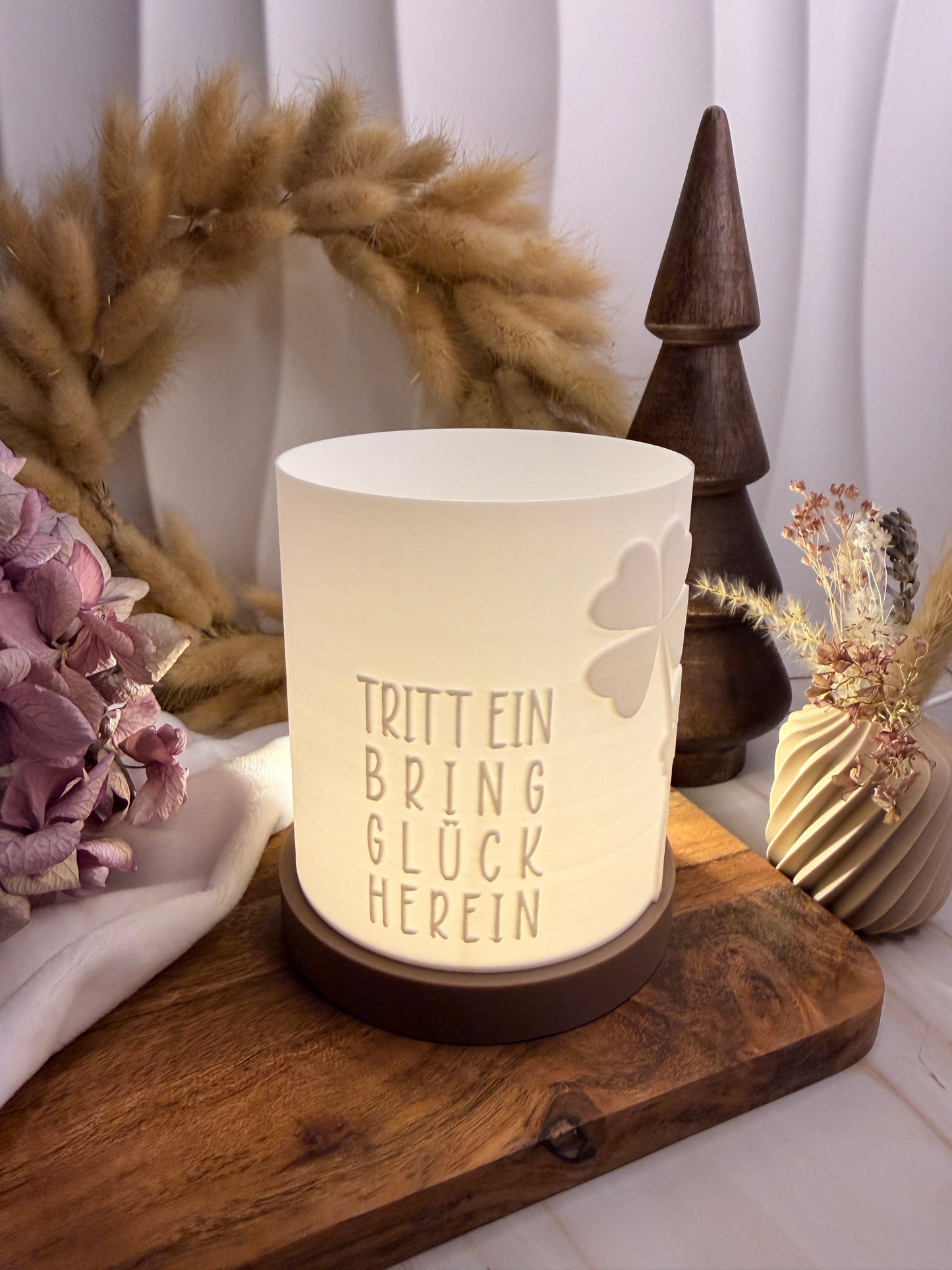 3D-Druckdatei - Windlicht - Glück