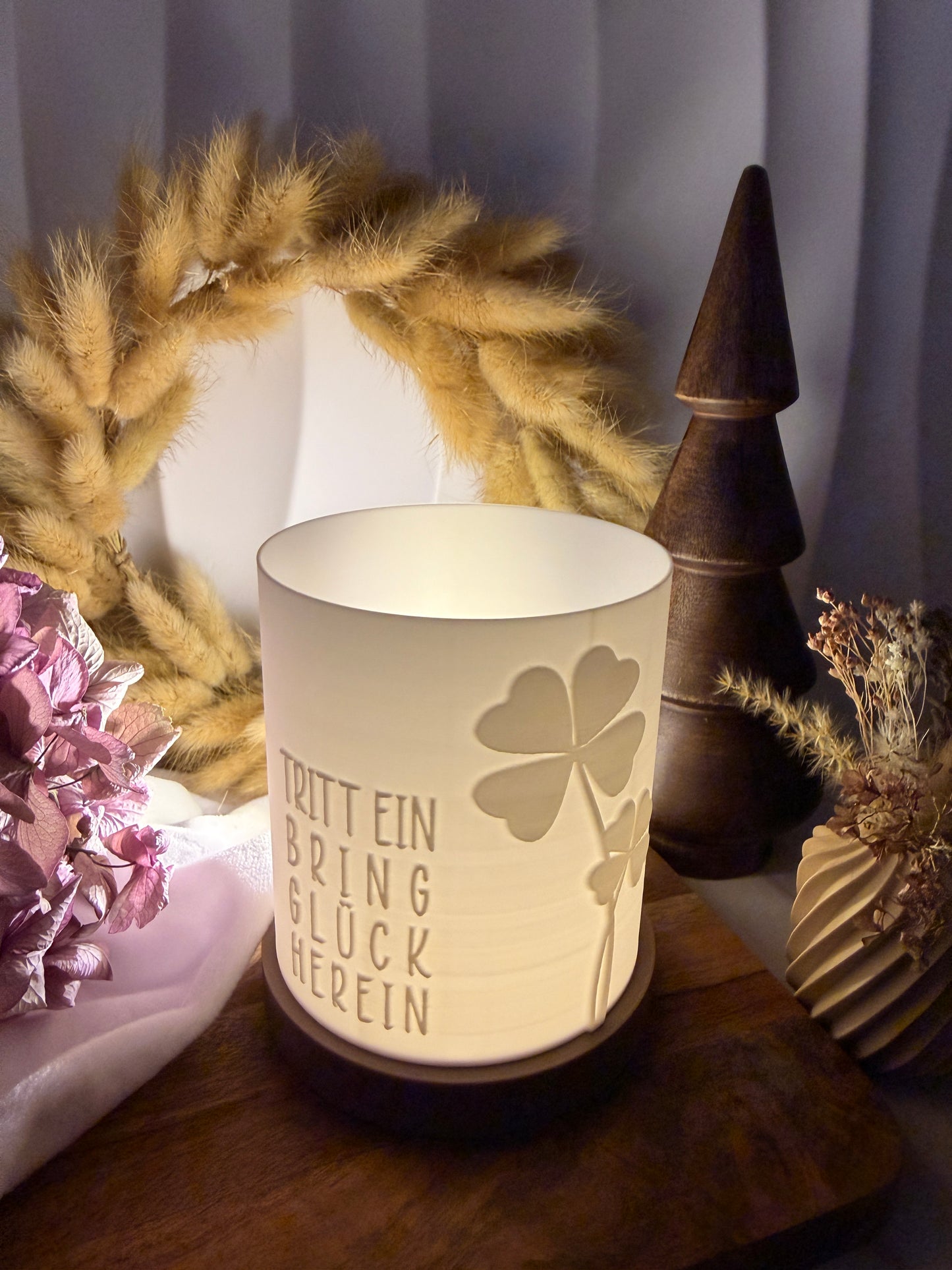 3D-Druckdatei - Windlicht - Glück