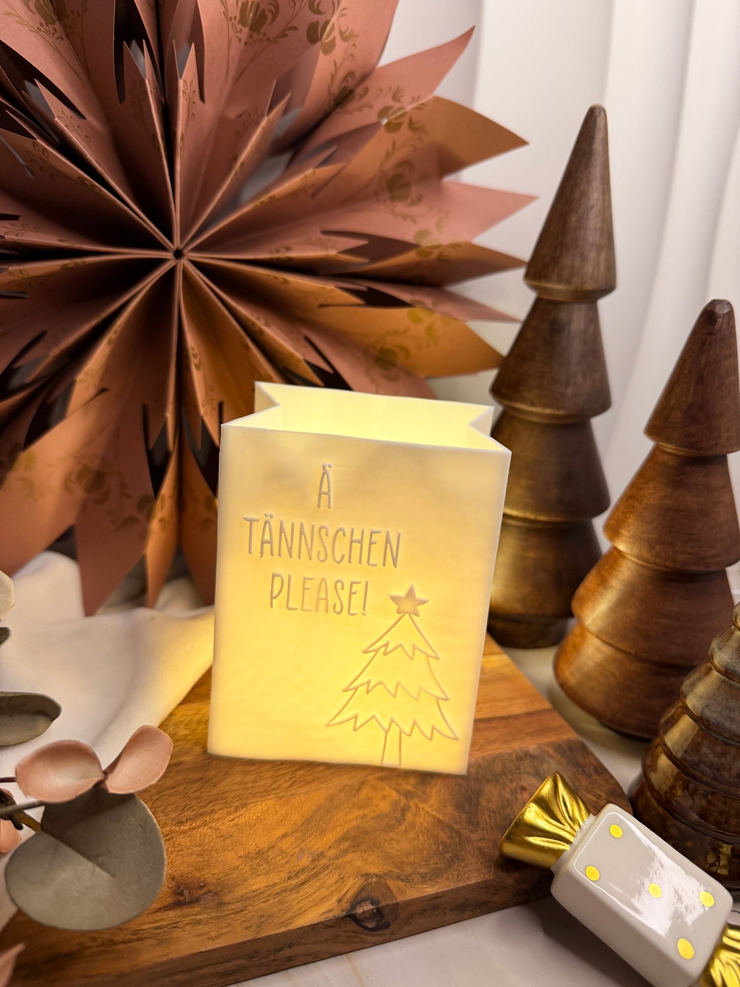 3D-Druckdatei - Windlicht - Papiertüte - Ä Tännschen