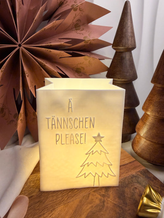 3D-Druckdatei - Windlicht - Papiertüte - Ä Tännschen