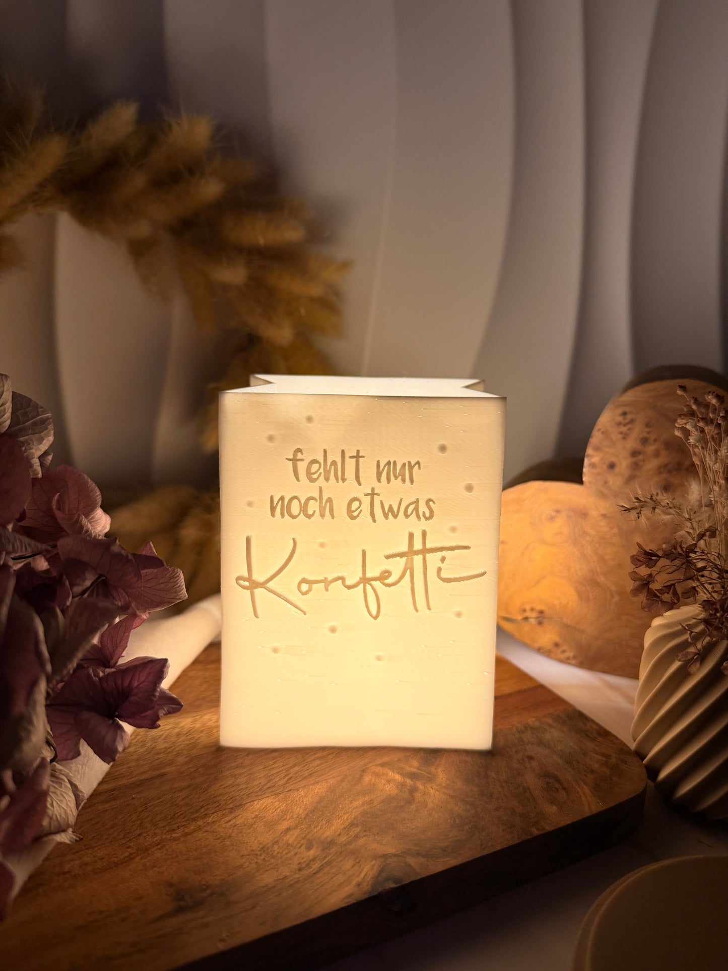 3D-Druckdatei - Windlicht - Papiertüte - fehlt nur noch etwas Konfetti