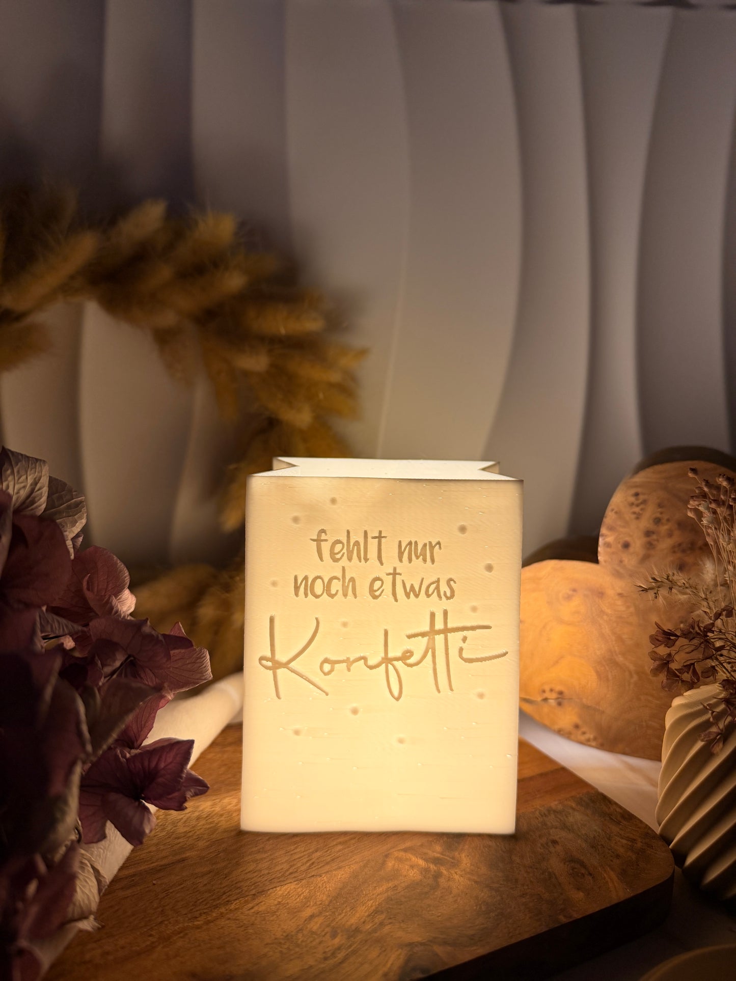 3D-Druckdatei - Windlicht - Papiertüte - fehlt nur noch etwas Konfetti