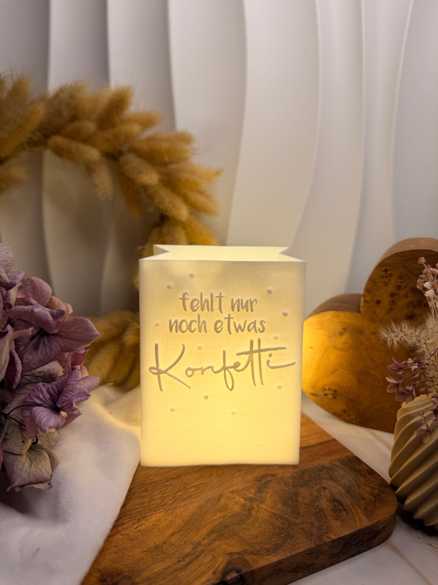 3D-Druckdatei - Windlicht - Papiertüte - fehlt nur noch etwas Konfetti