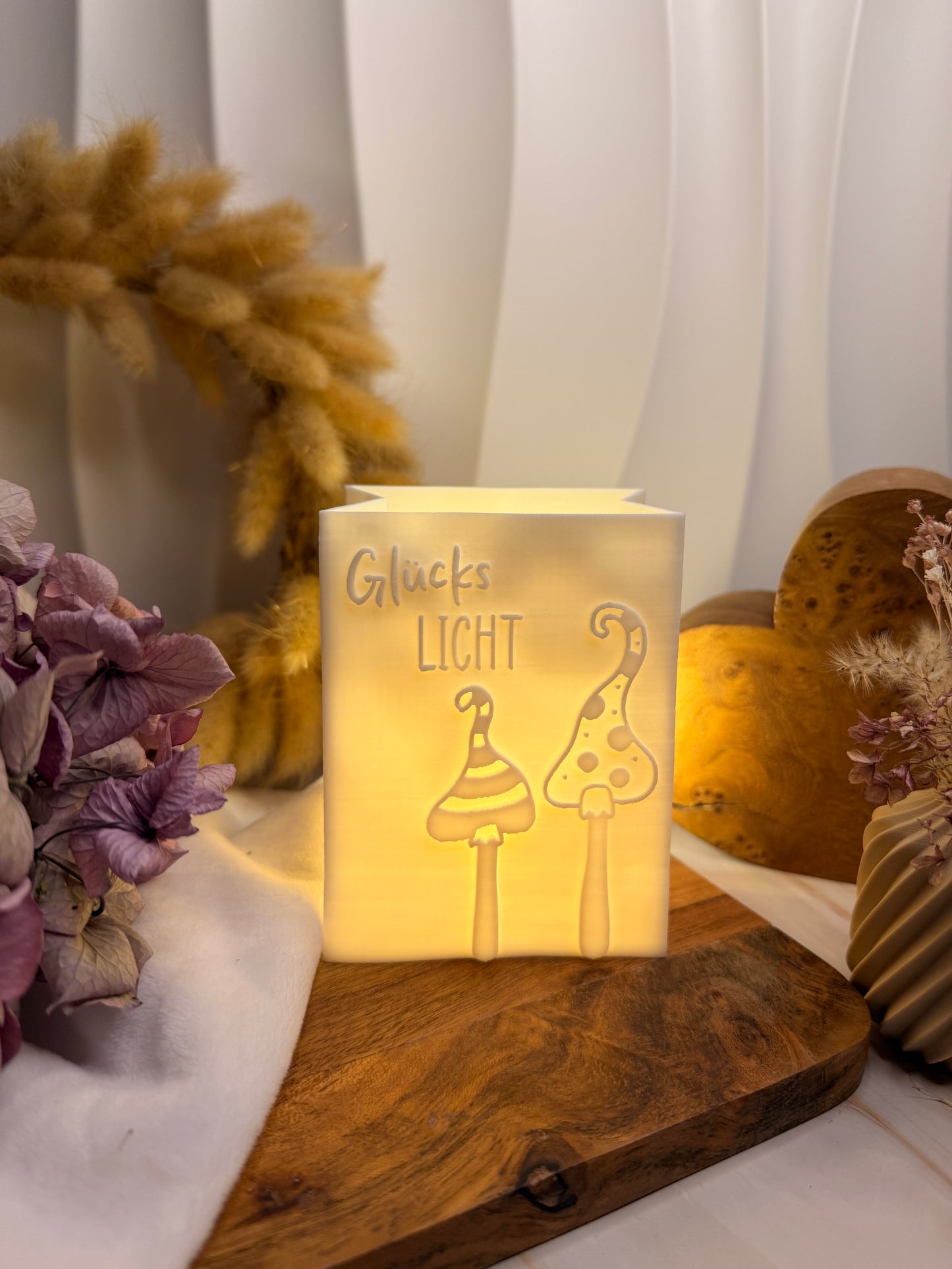 3D-Druckdatei - Windlicht - Papiertüte - Glückslicht