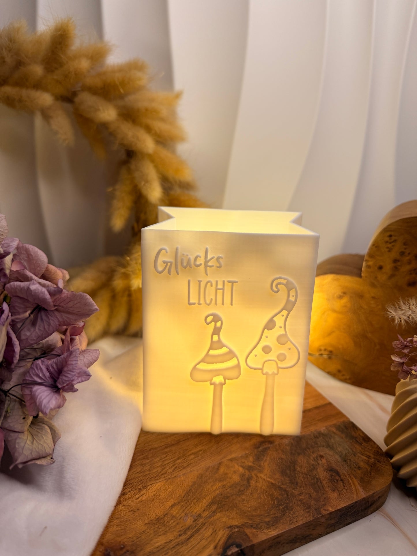3D-Druckdatei - Windlicht - Papiertüte - Glückslicht