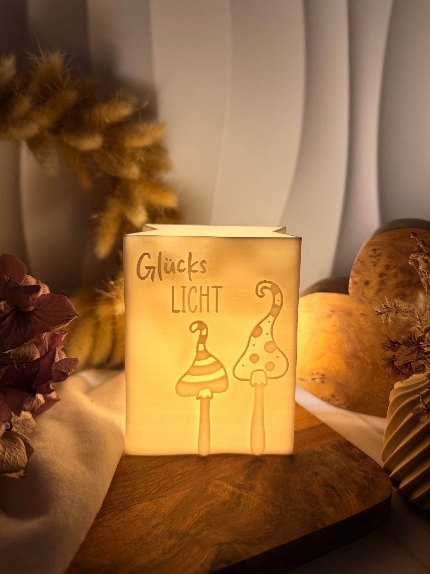 3D-Druckdatei - Windlicht - Papiertüte - Glückslicht