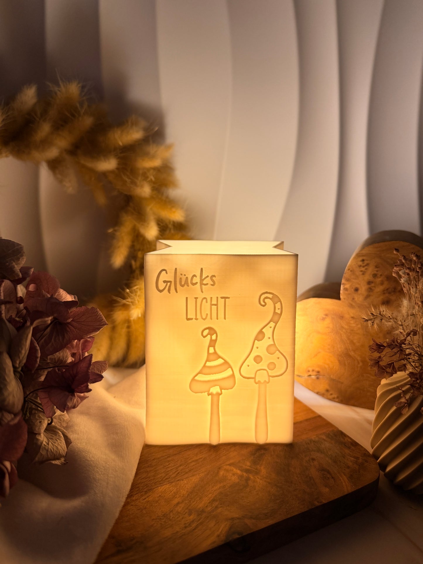 3D-Druckdatei - Windlicht - Papiertüte - Glückslicht