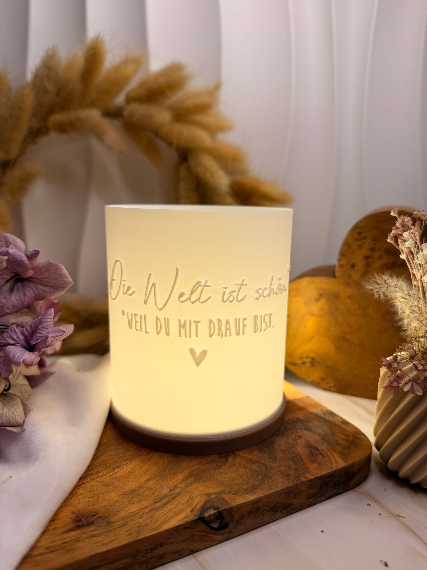 3D-Druckdatei - Windlicht - die Welt ist schön