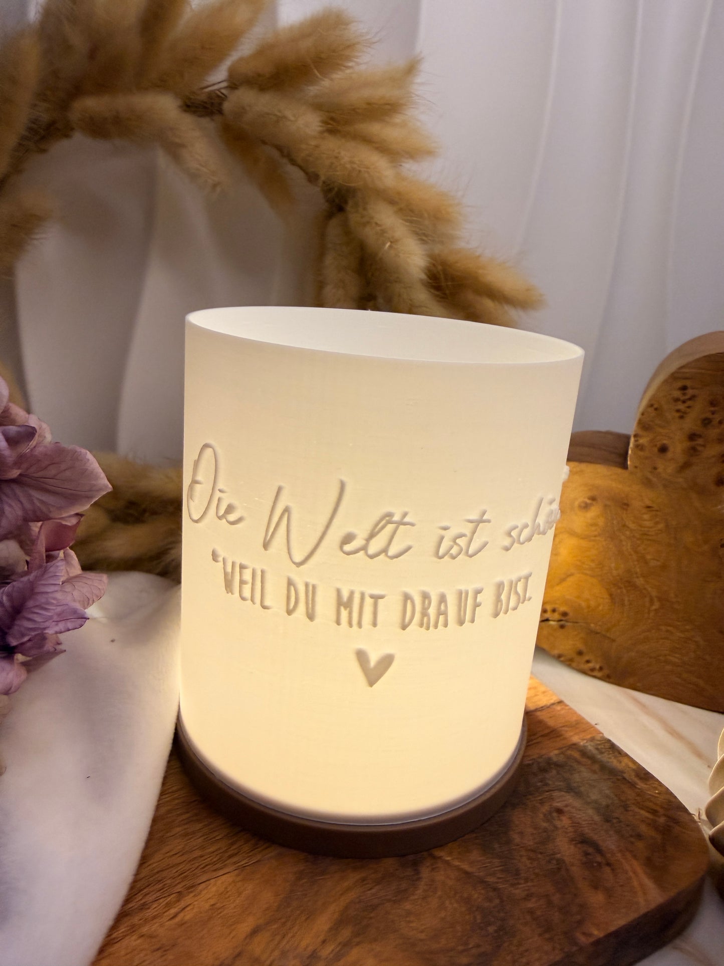 3D-Druckdatei - Windlicht - die Welt ist schön