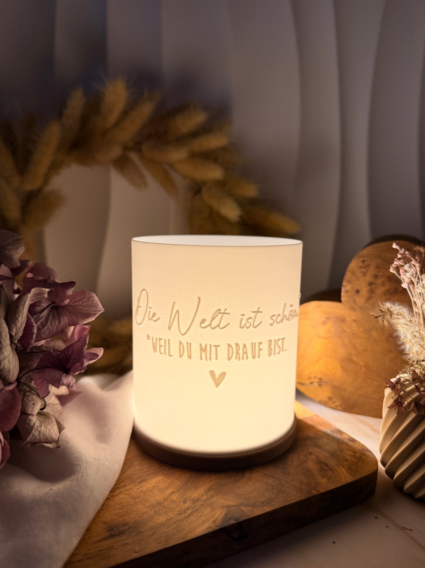 3D-Druckdatei - Windlicht - die Welt ist schön