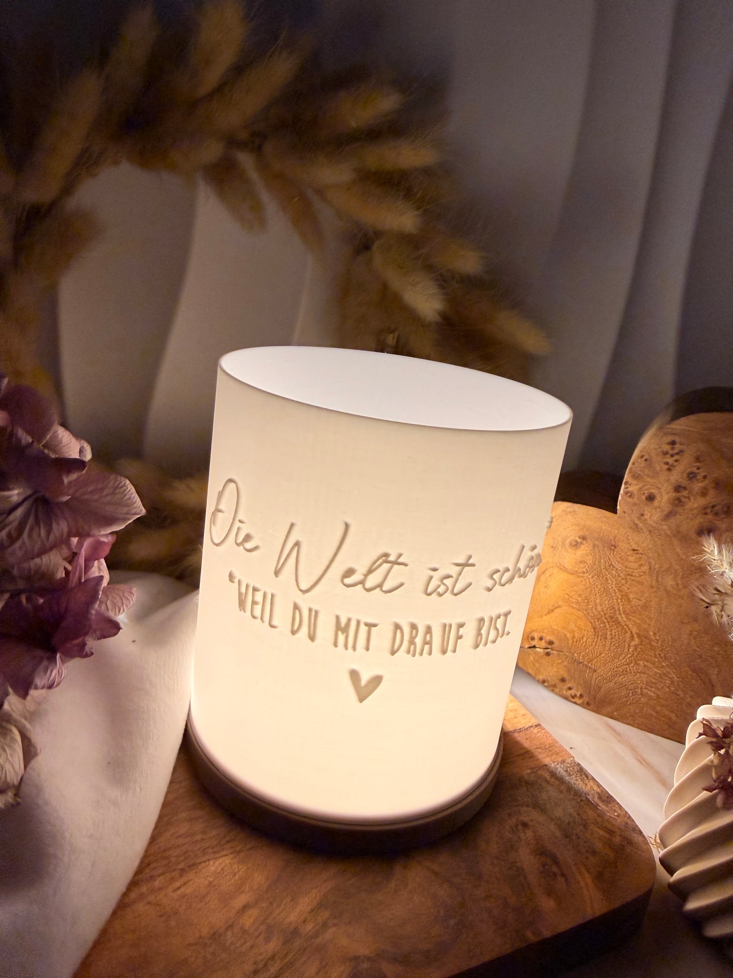 3D-Druckdatei - Windlicht - die Welt ist schön