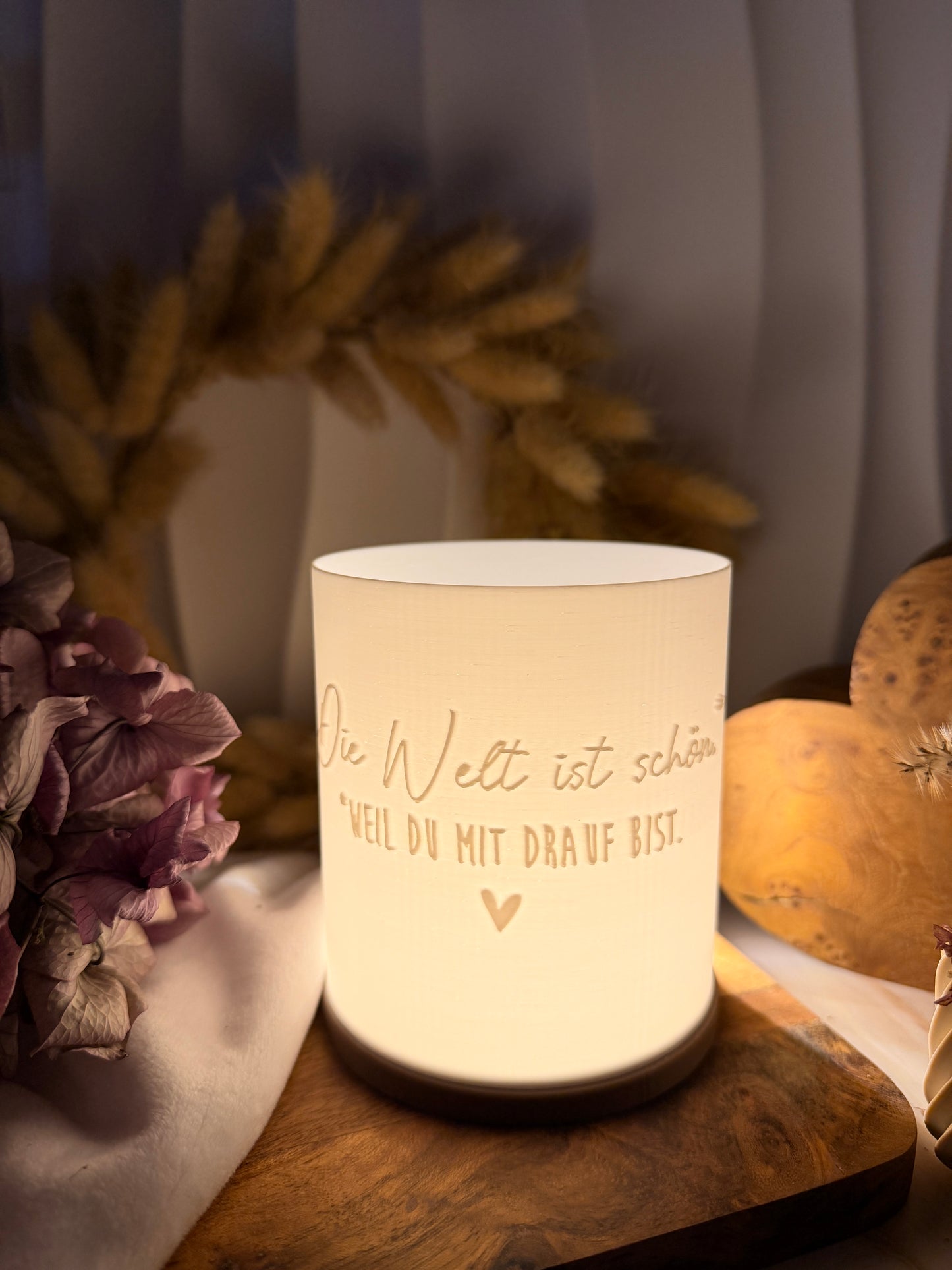 3D-Druckdatei - Windlicht - die Welt ist schön