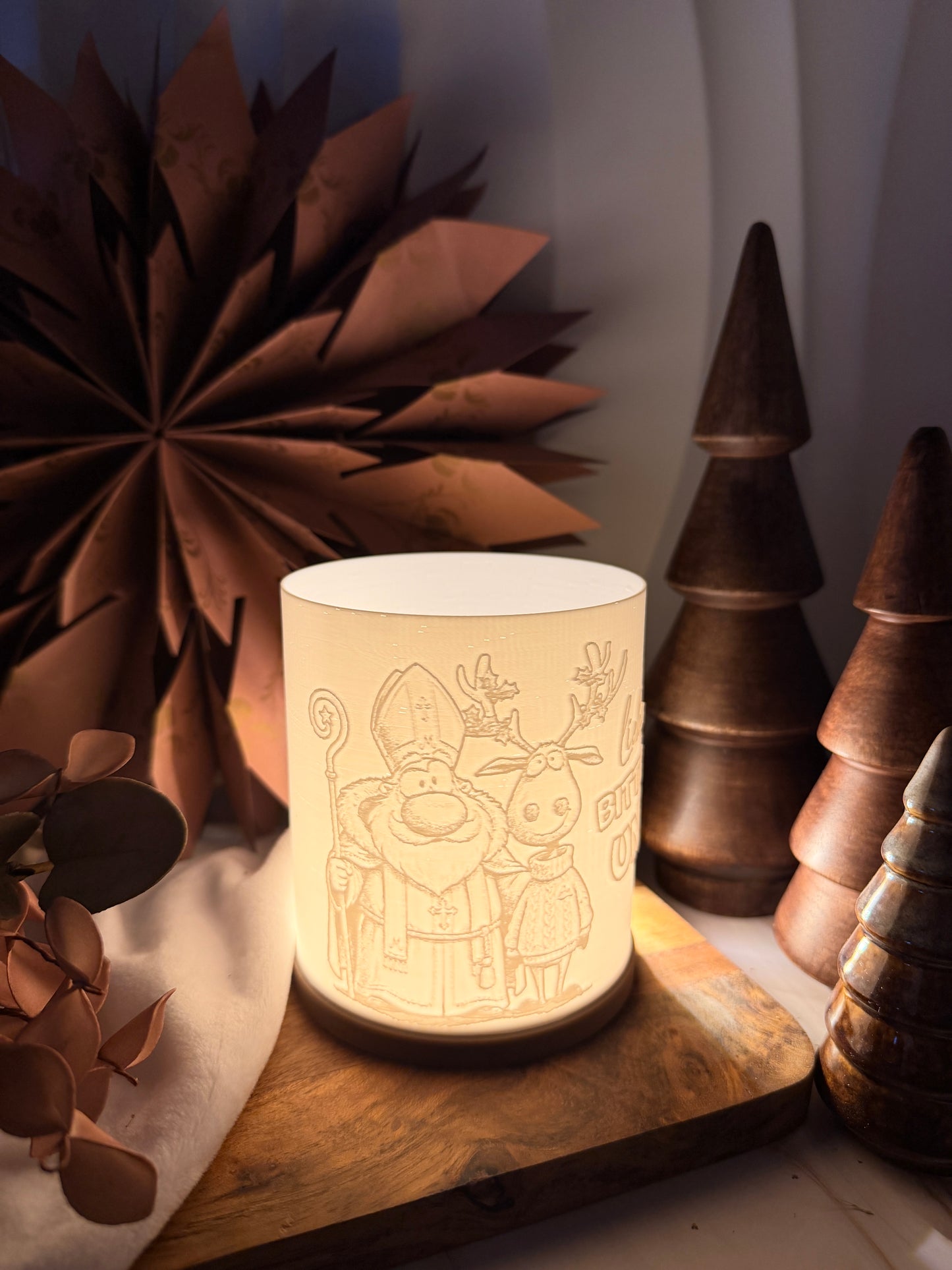 3D-Druckdatei - Windlicht - Nikolas unartig