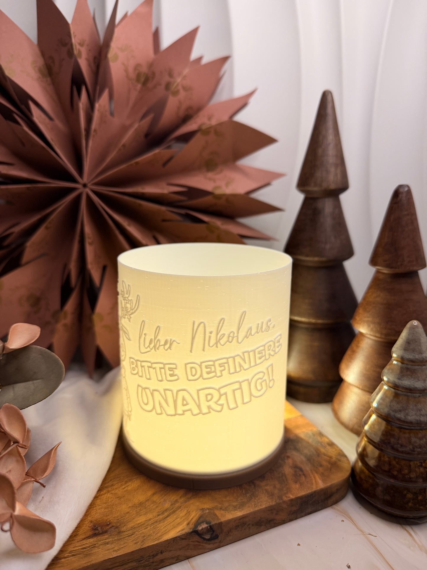 3D-Druckdatei - Windlicht - Nikolas unartig