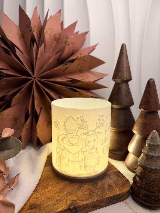 3D-Druckdatei - Windlicht - Nikolas unartig