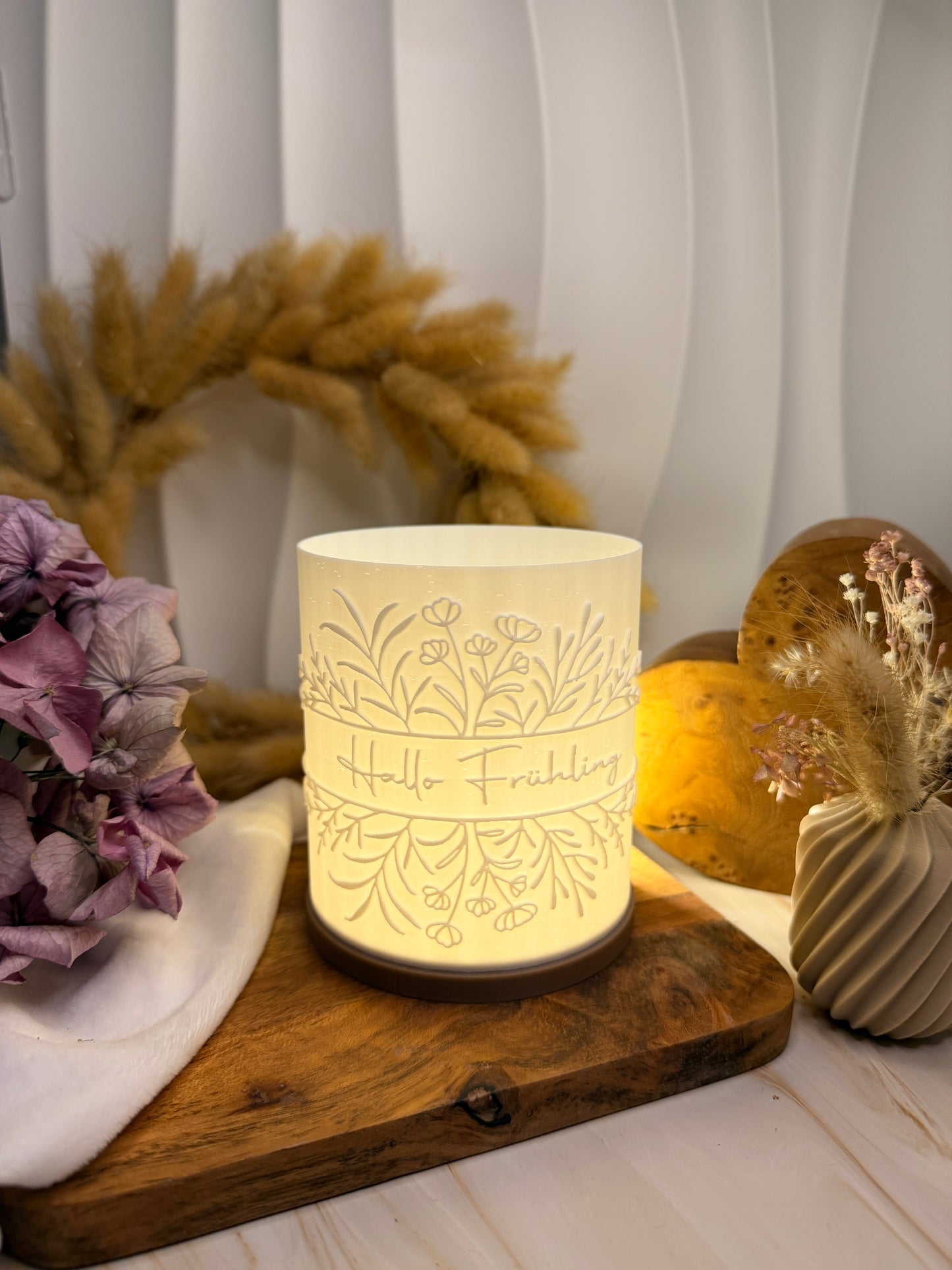 3D-Druckdatei - Windlicht - Hallo Frühling