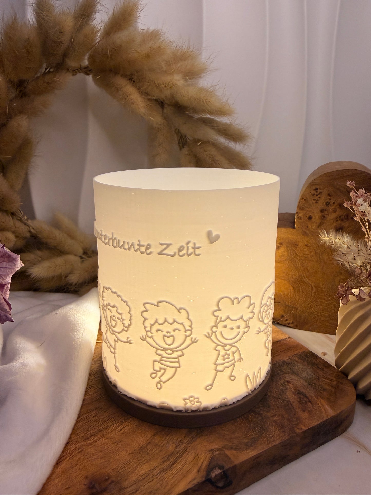 3D-Druckdatei - Windlicht - Kunterbunte Zeit