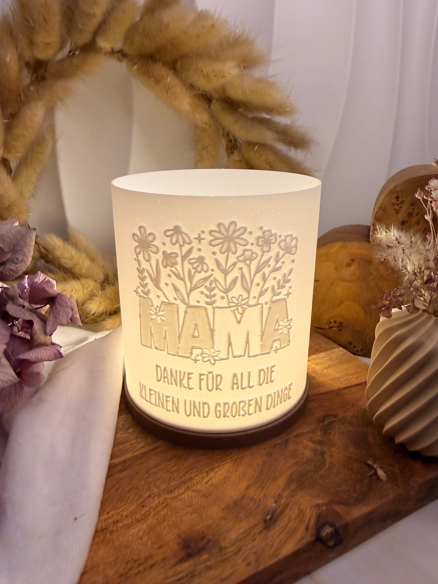 3D-Druckdatei - Windlicht - Mama