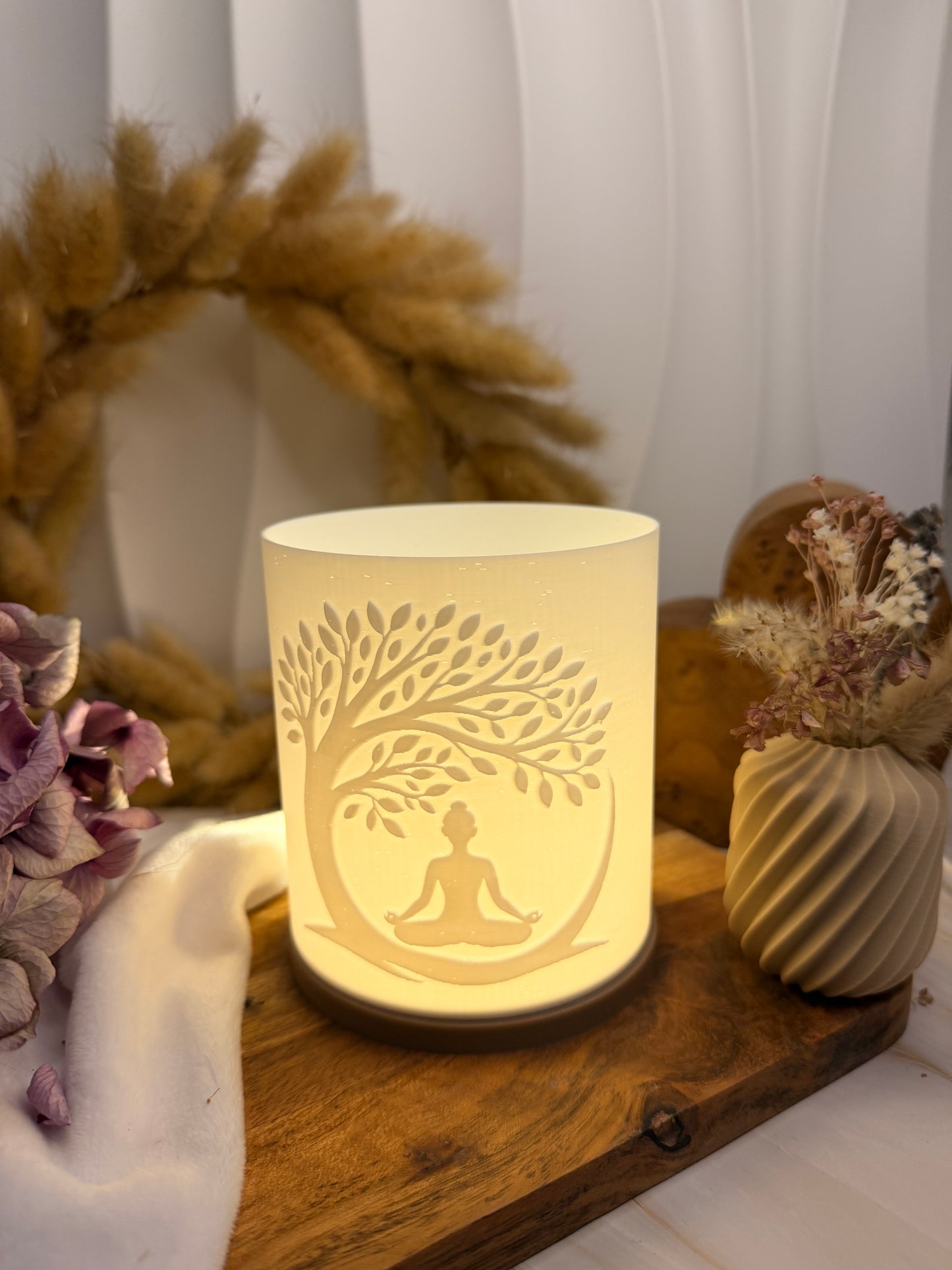3D-Druckdatei - Windlicht - Yoga Baum