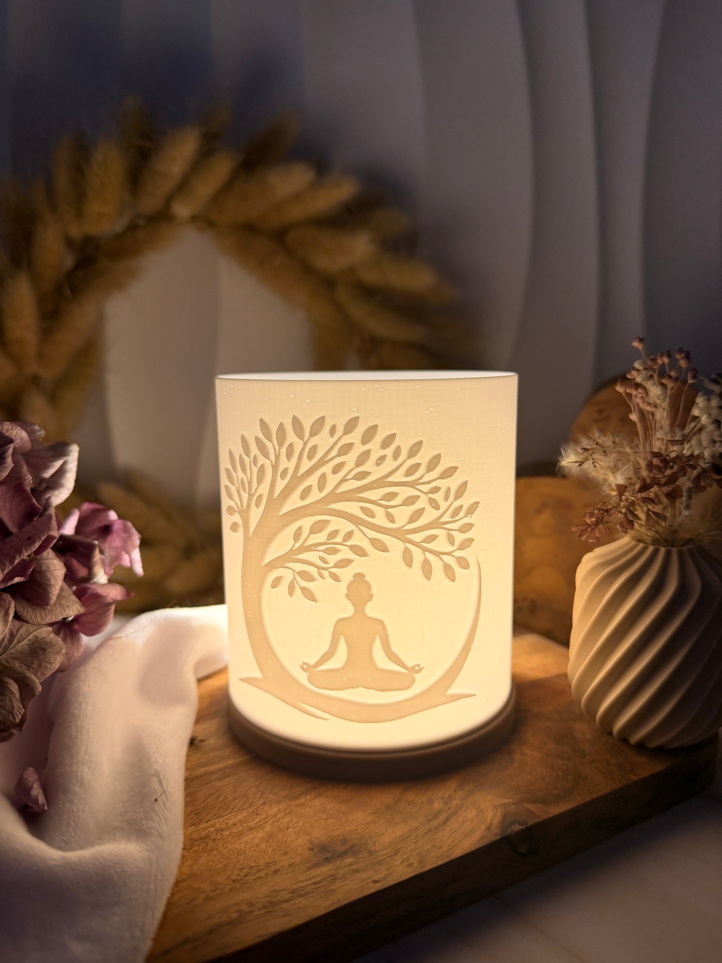 3D-Druckdatei - Windlicht - Yoga Baum