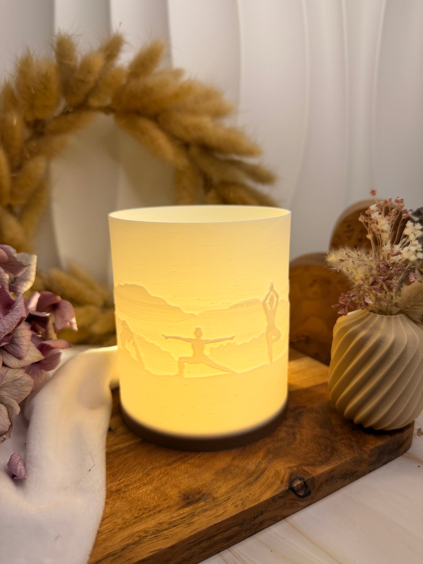 3D-Druckdatei - Windlicht - Yogaposen