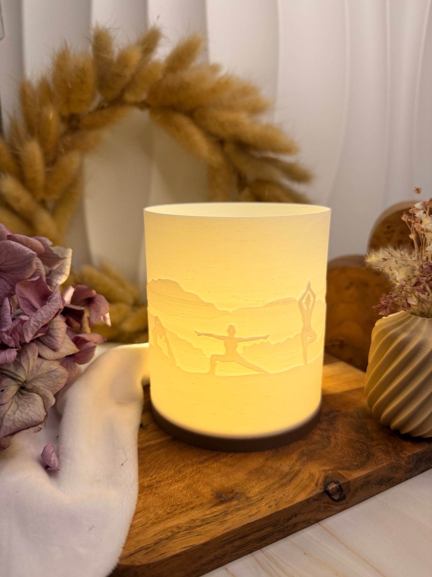 3D-Druckdatei - Windlicht - Yogaposen