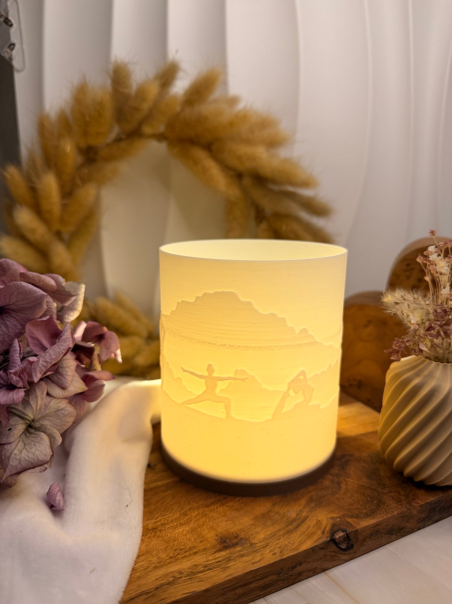 3D-Druckdatei - Windlicht - Yogaposen