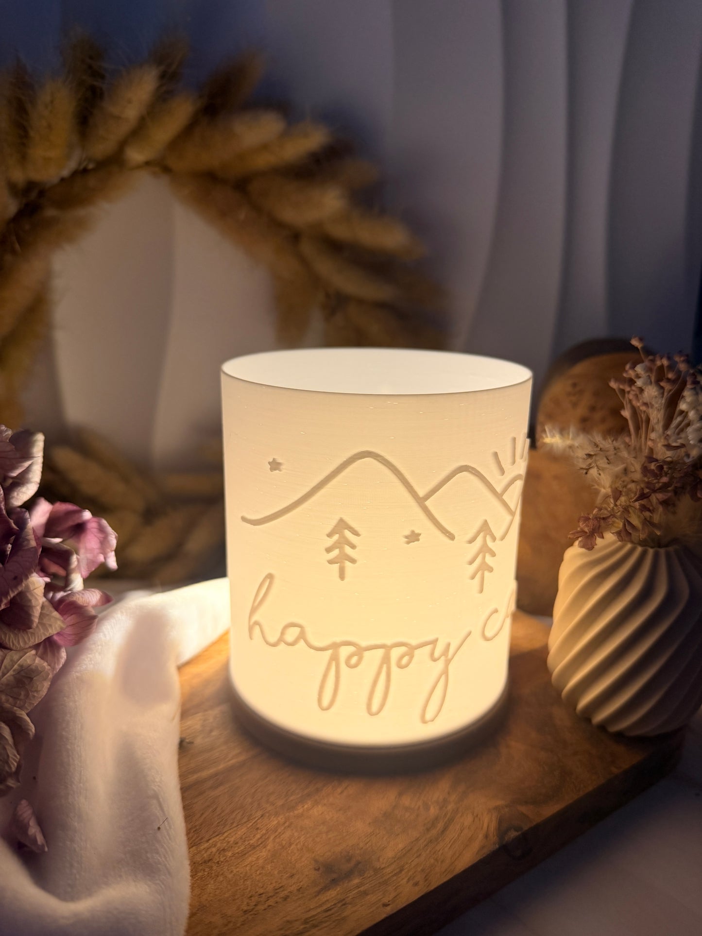 3D-Druckdatei - Windlicht - happy camper