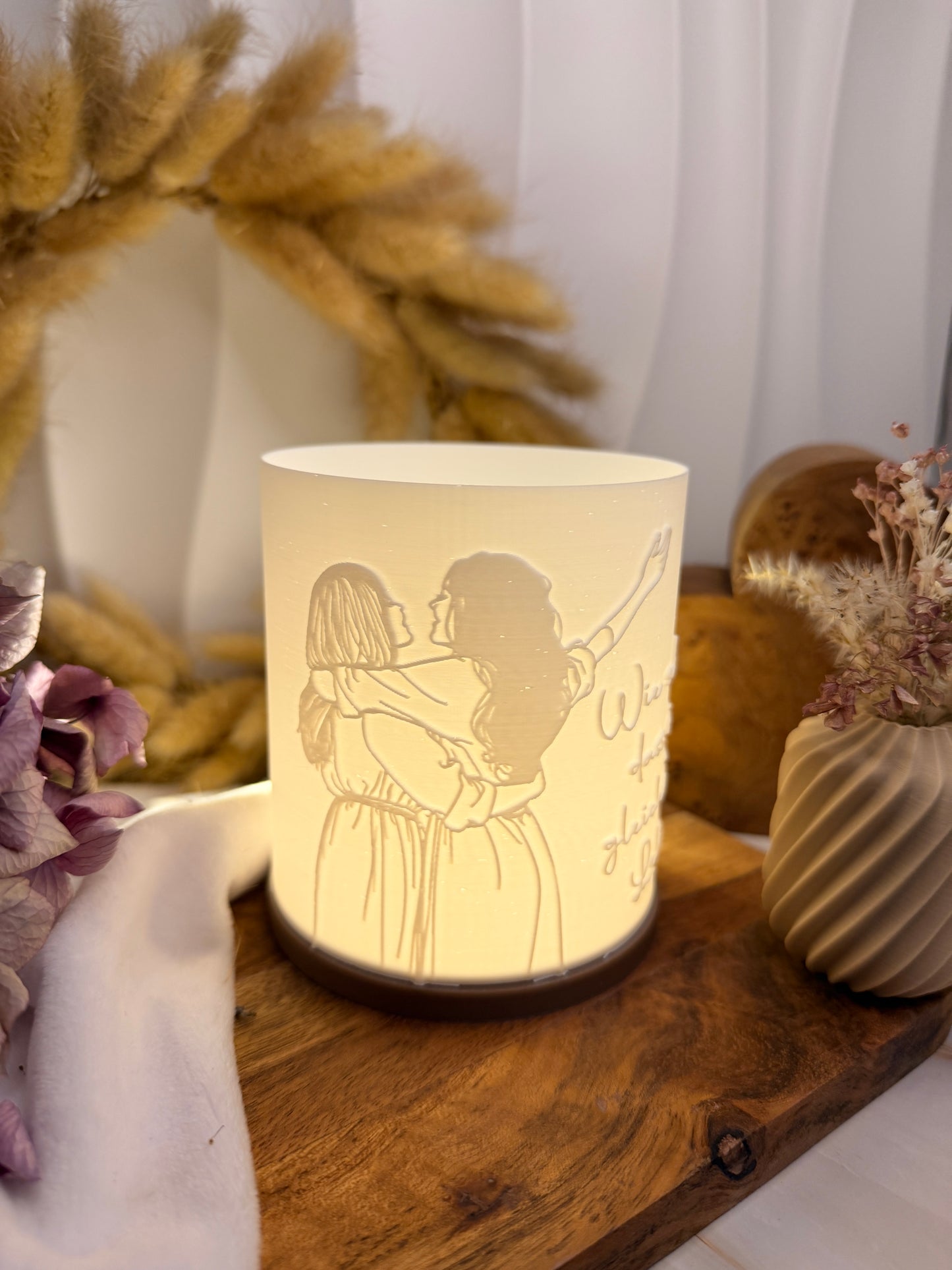 3D-Druckdatei - Windlicht - wie schön, dass wir gleichzeitig leben