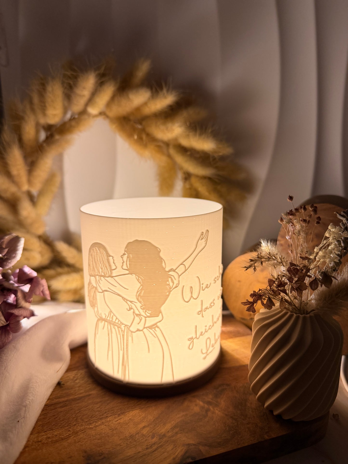 3D-Druckdatei - Windlicht - wie schön, dass wir gleichzeitig leben