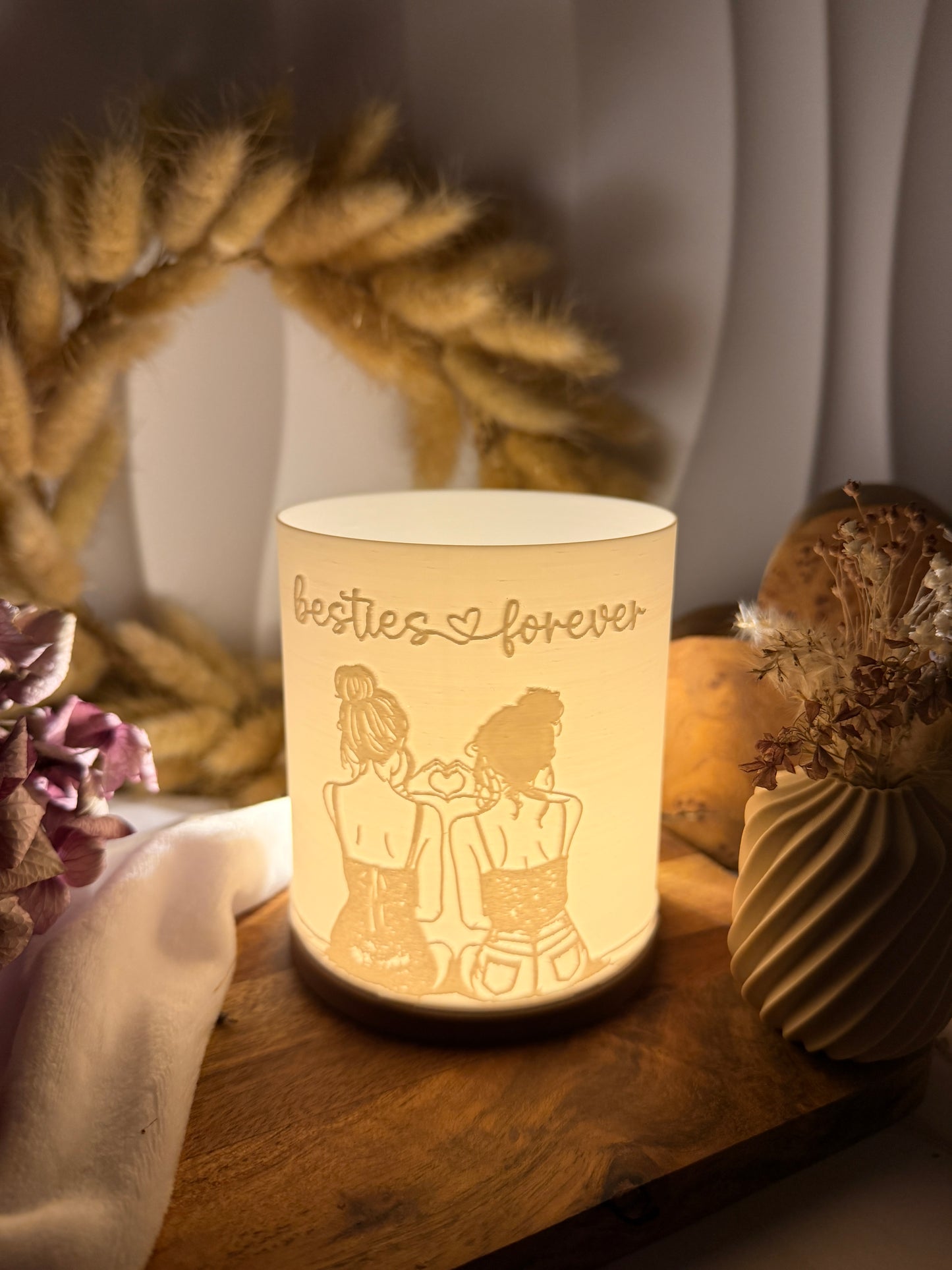 3D-Druckdatei - Windlicht - besties forever