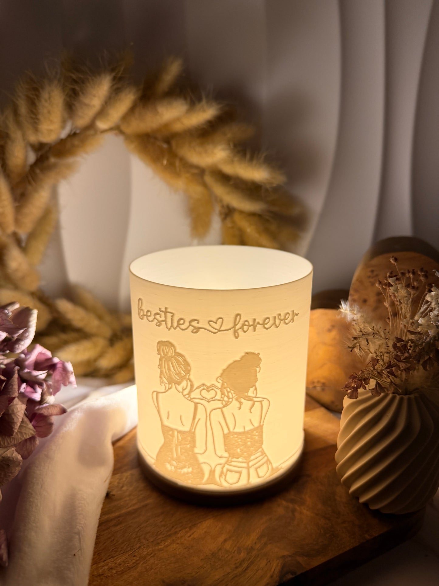 3D-Druckdatei - Windlicht - besties forever
