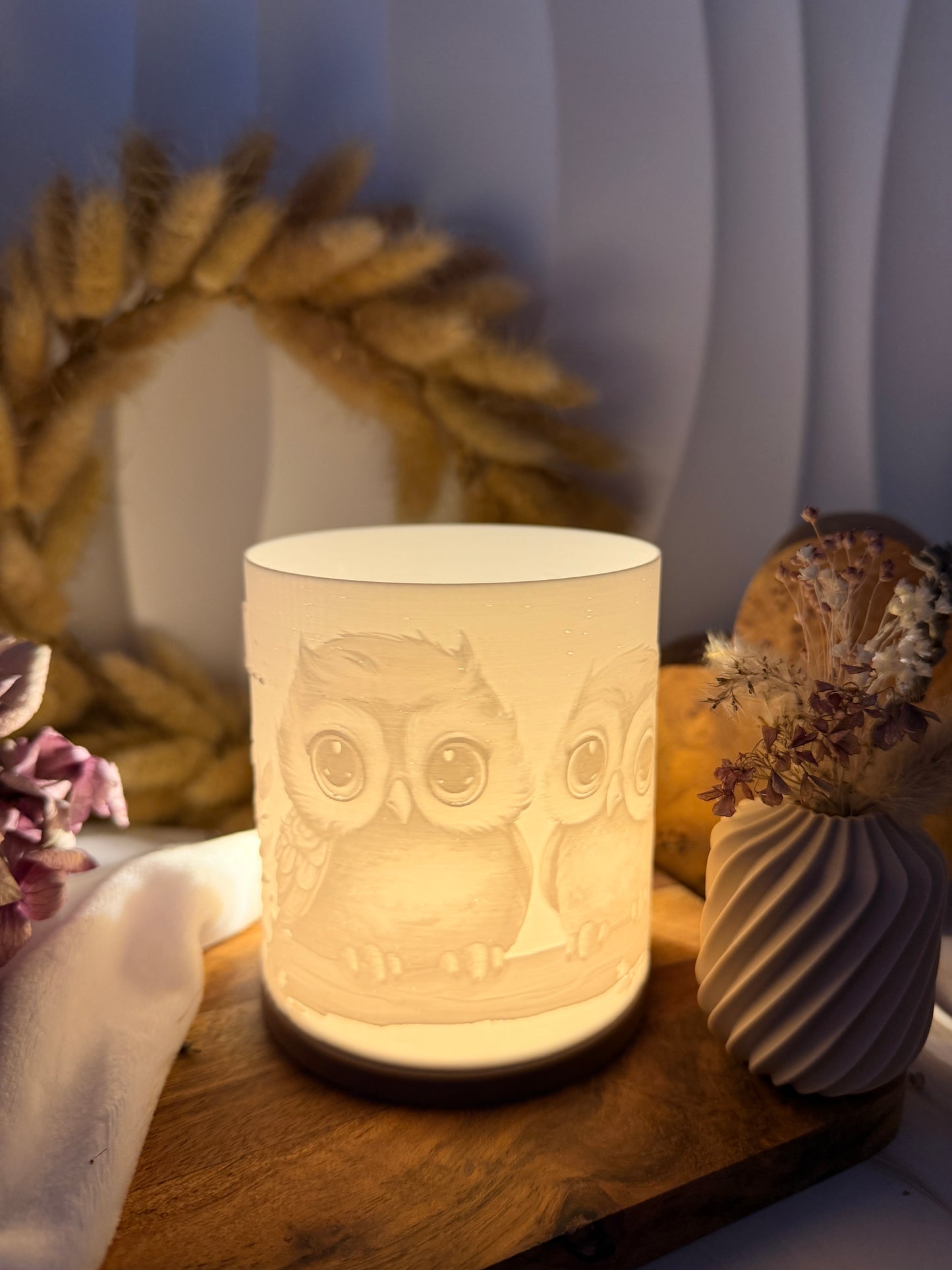 3D-Druckdatei - Windlicht - Eule