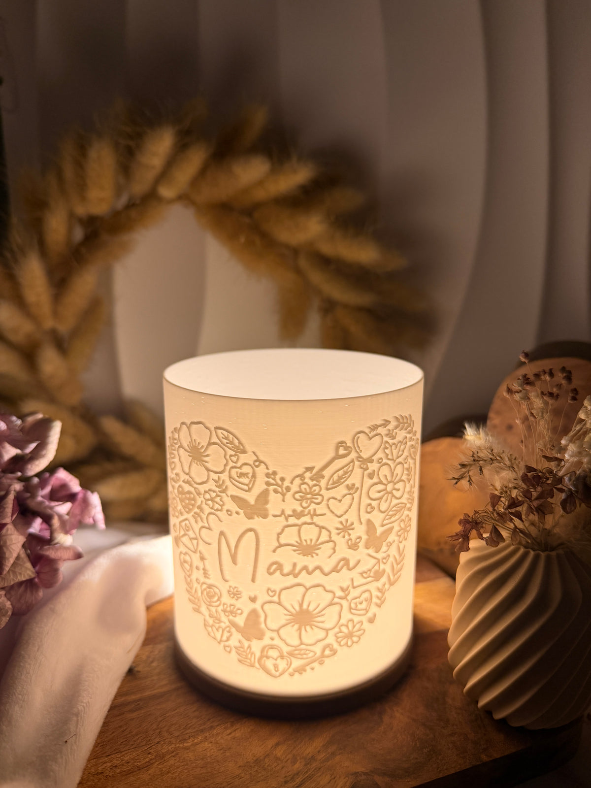 3D-Druckdatei - Windlicht - Herz Mama