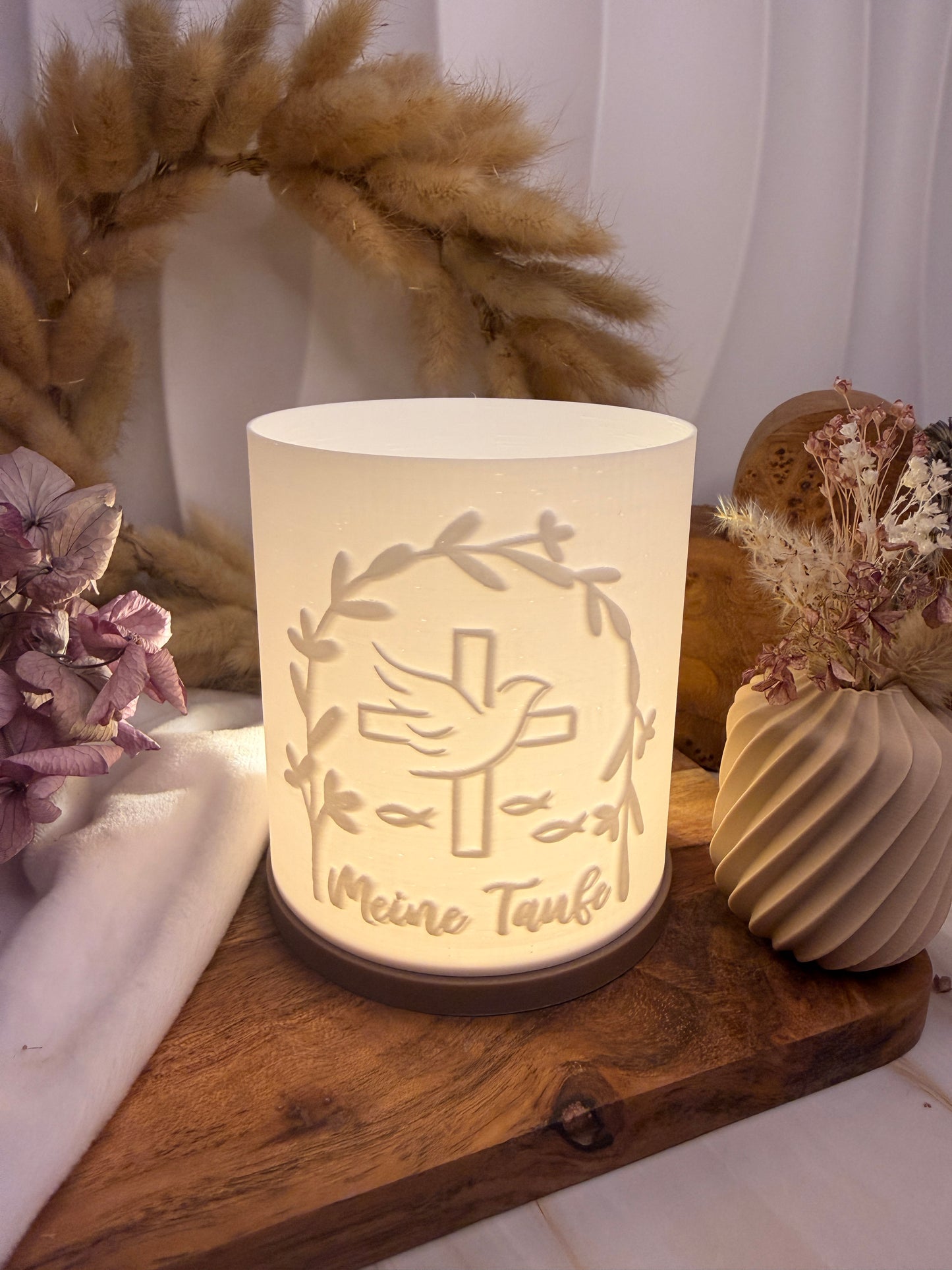 3D-Druckdatei - Windlicht - meine Taufe