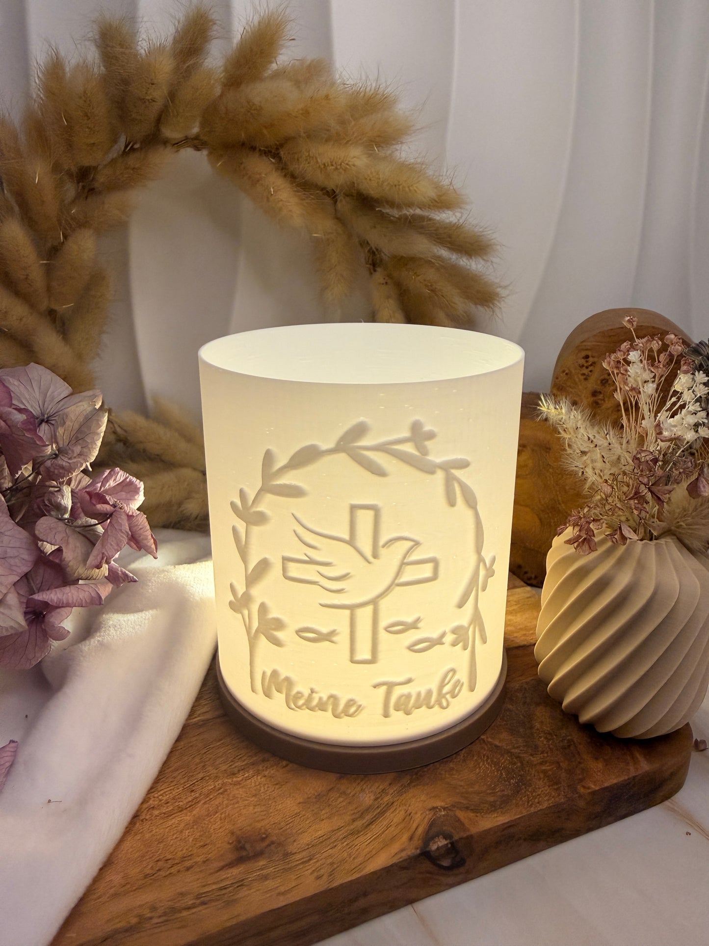 3D-Druckdatei - Windlicht - meine Taufe