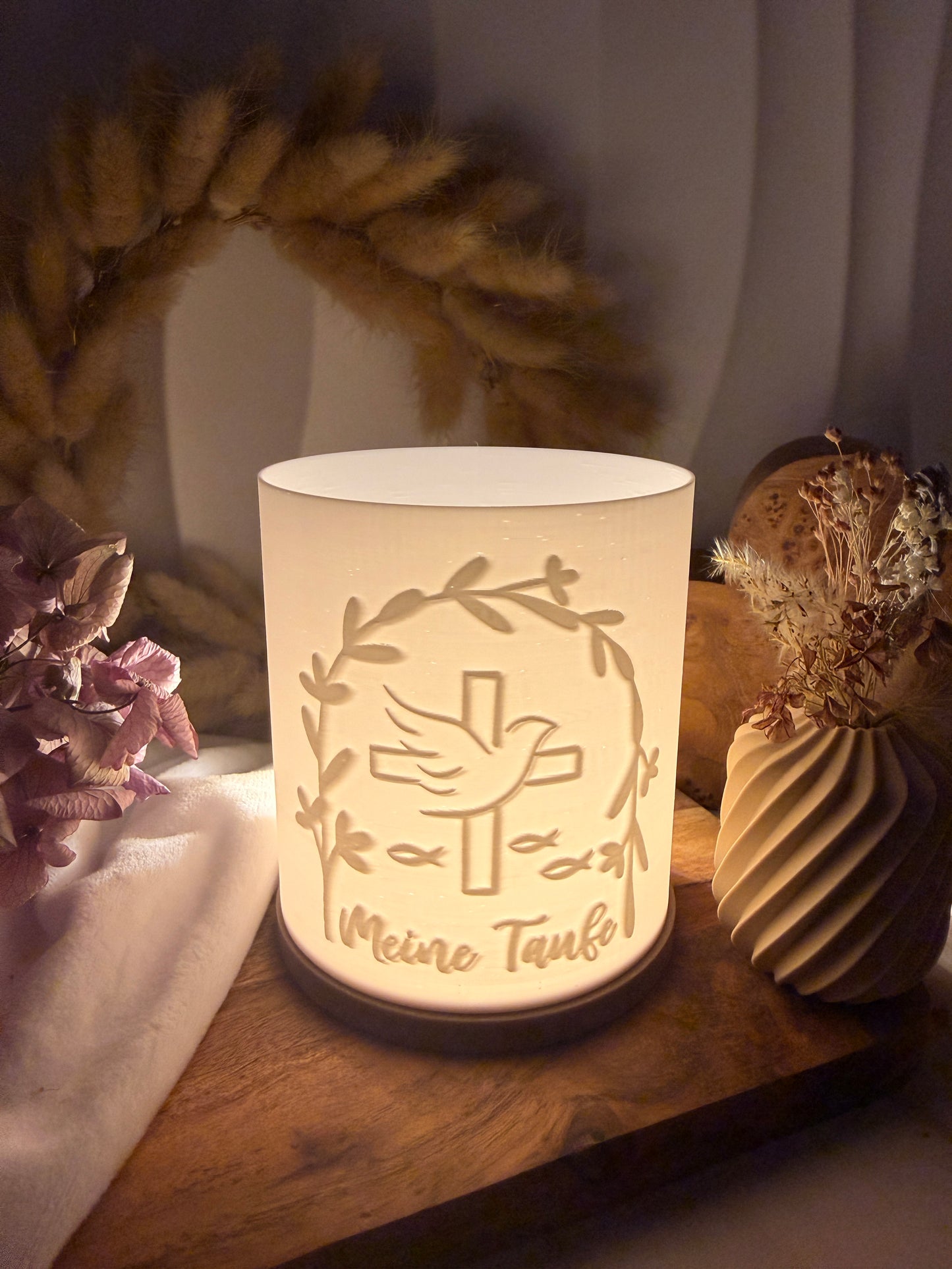 3D-Druckdatei - Windlicht - meine Taufe