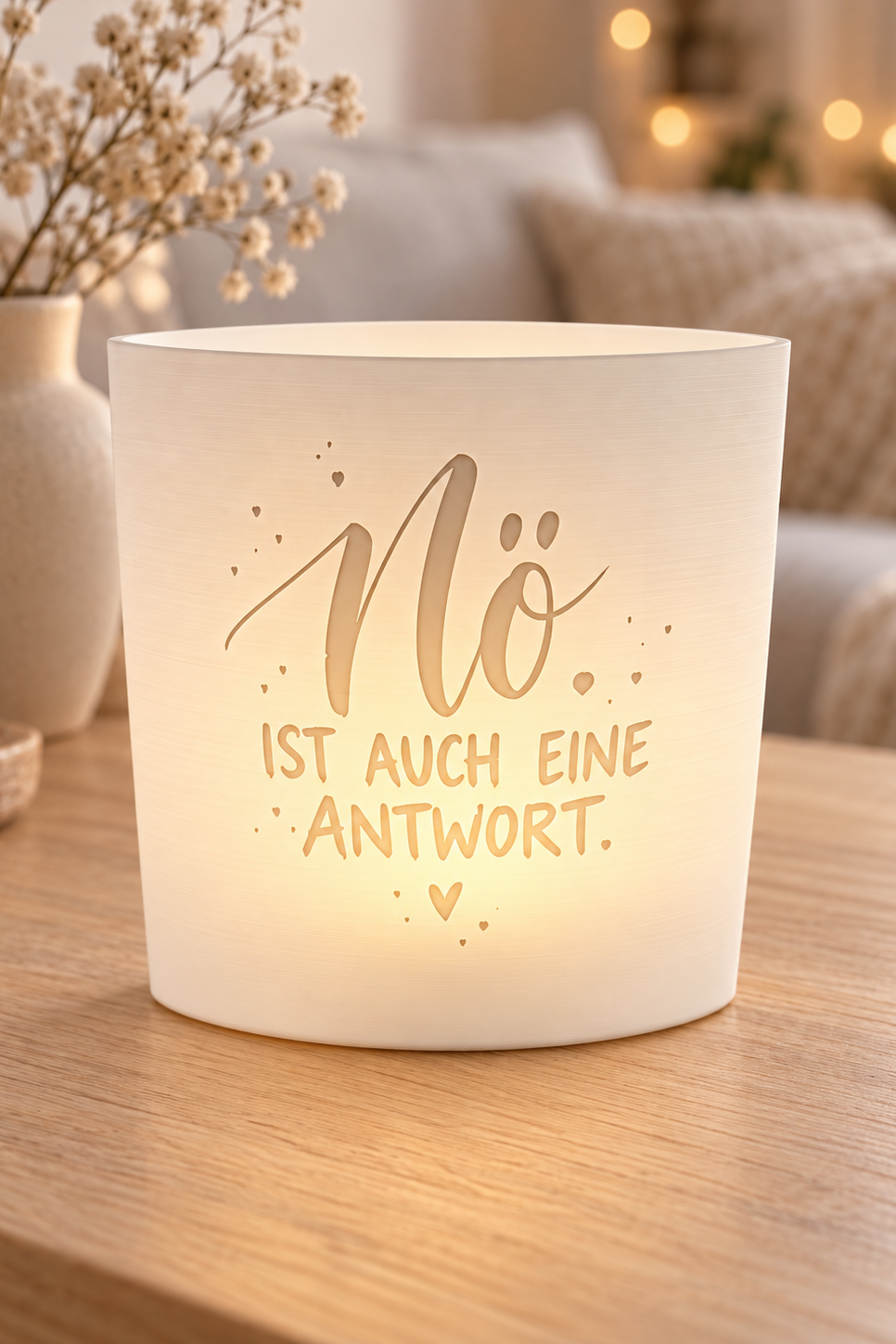 3D-Druckdatei  Windlicht "nö"