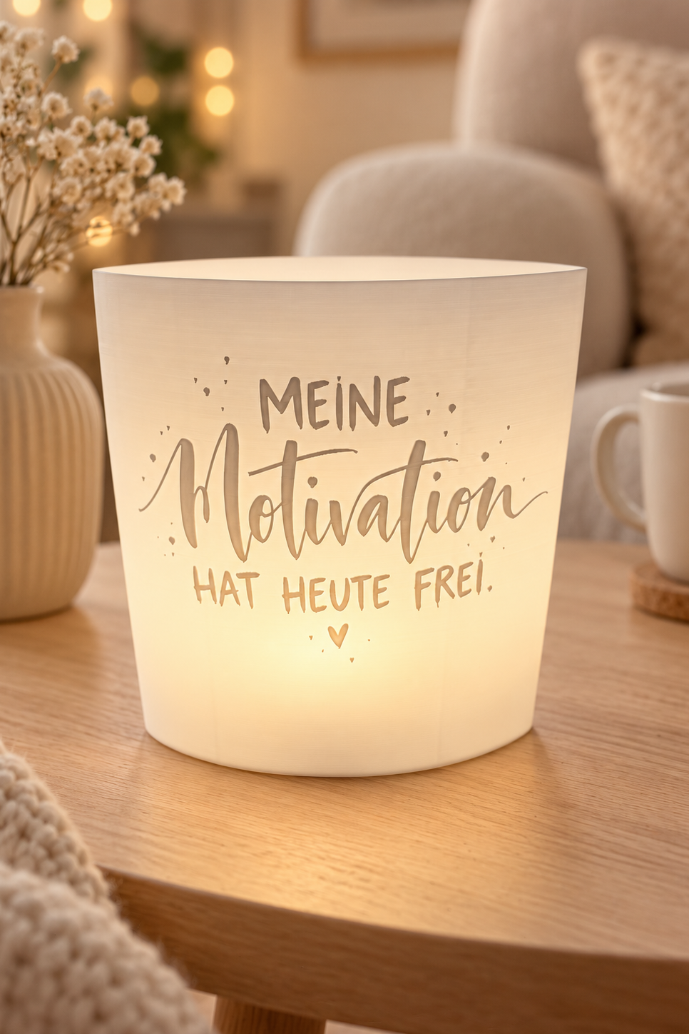 3D-Druckdatei  Windlicht "motivation"