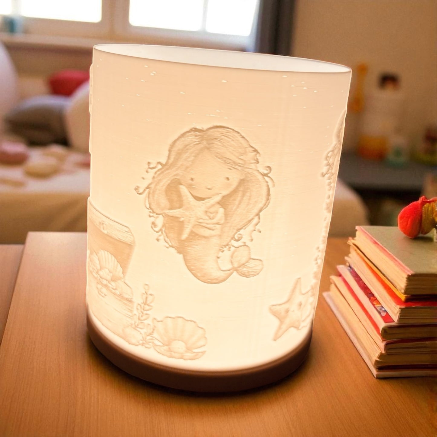 3D-Druckdatei - Nachtlicht - Meerjungfrau