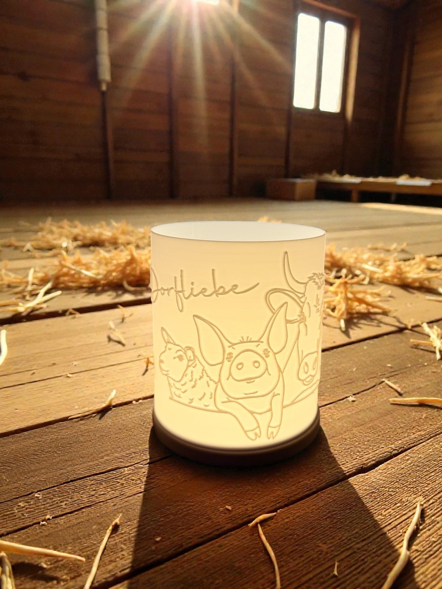 3D-Druckdatei - Windlicht - Dorfliebe