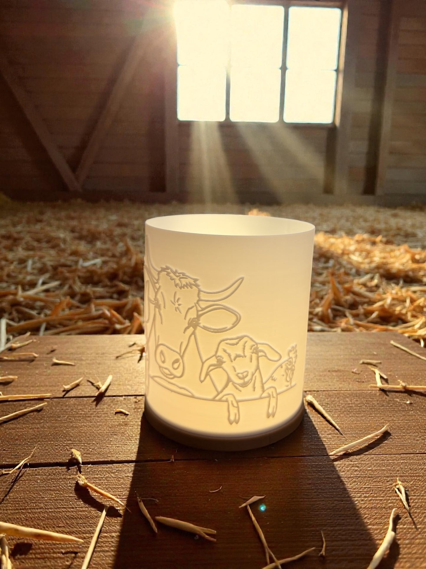 3D-Druckdatei - Windlicht - Dorfliebe