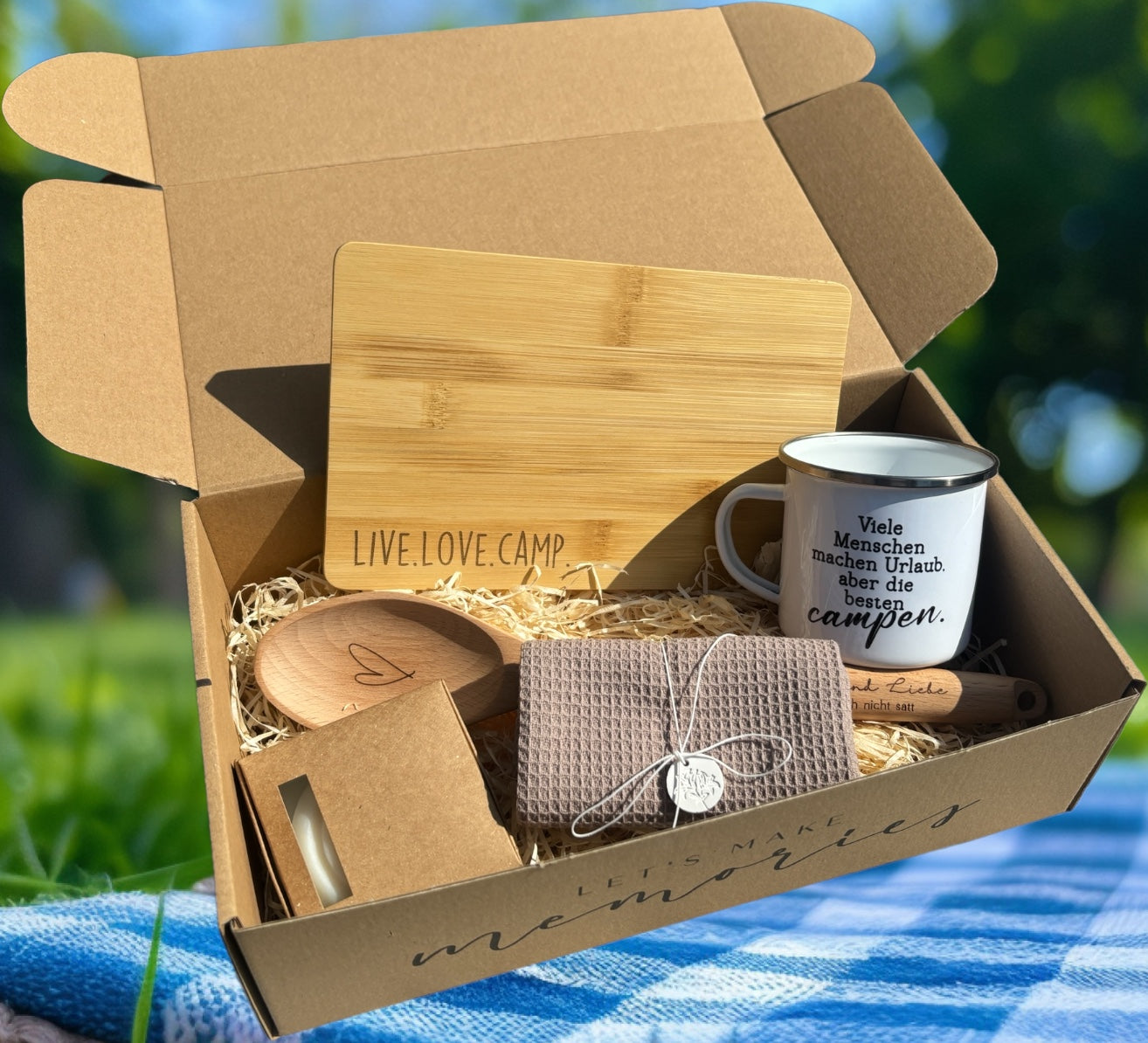 Camping Geschenkbox "Happy Camper"