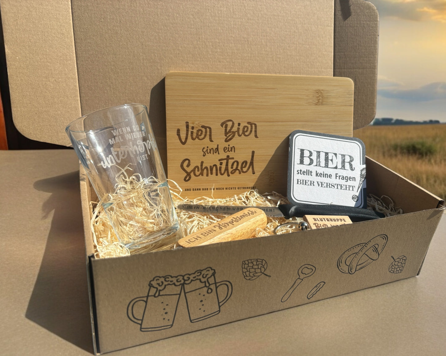 Geschenkbox für Bierfreunde und Bierliebhaber