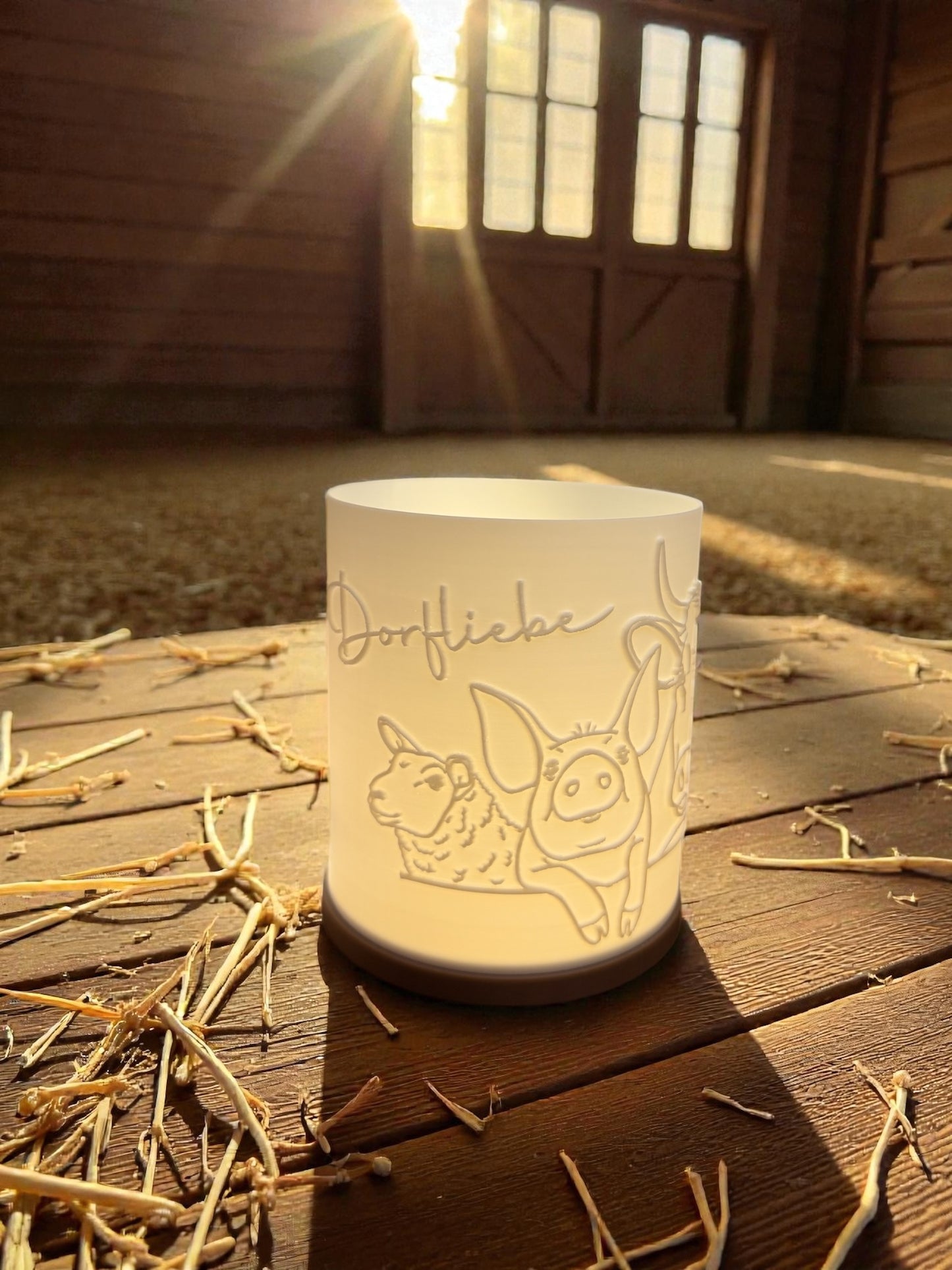 3D-Druckdatei - Windlicht - Dorfliebe